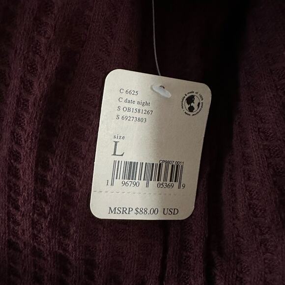 Free People Juicy Long Sleeve Tunic Top Size L - Picture 10 of 10